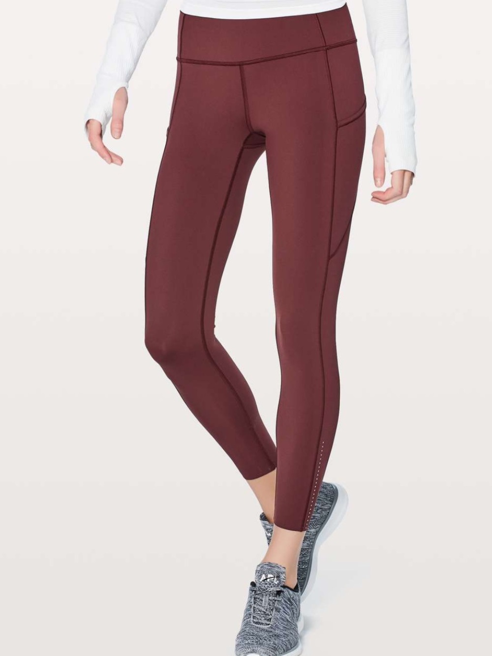 lululemon athletica 7/8 Fast & Free Leggings in Garnet 8